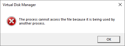 Virtual Manager error